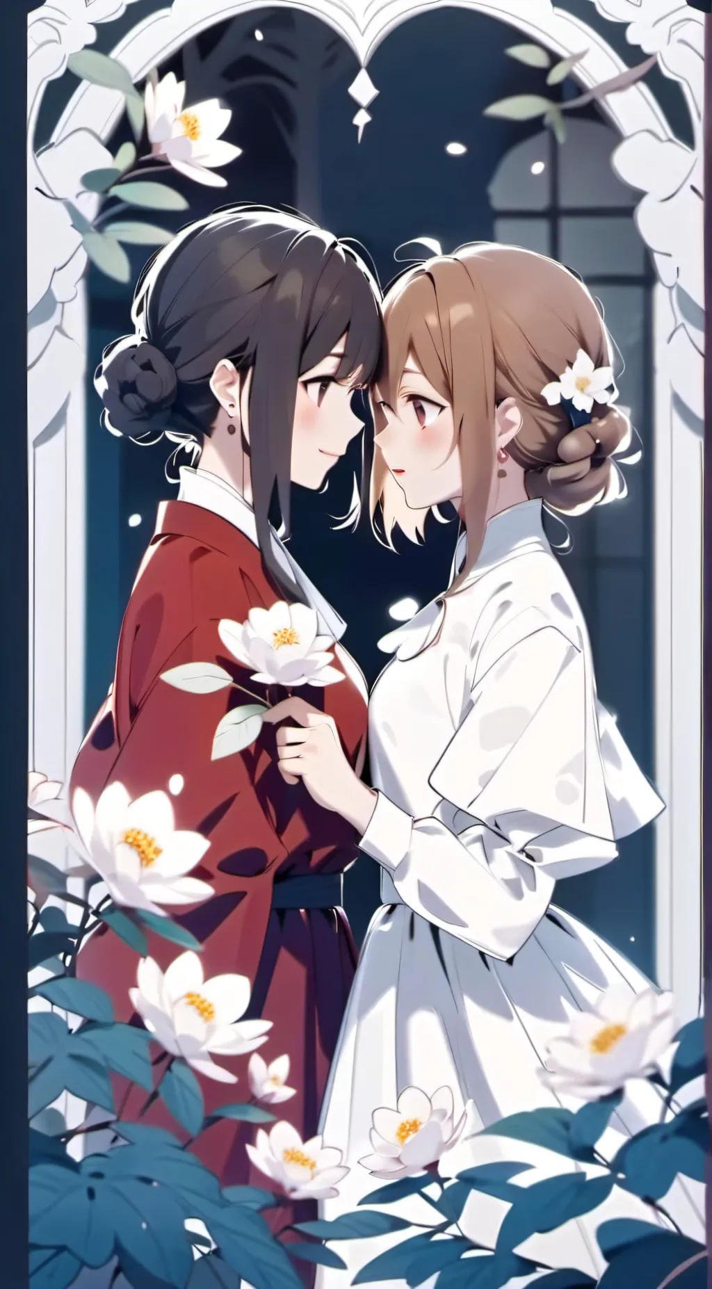 ai character: Lila and lily background