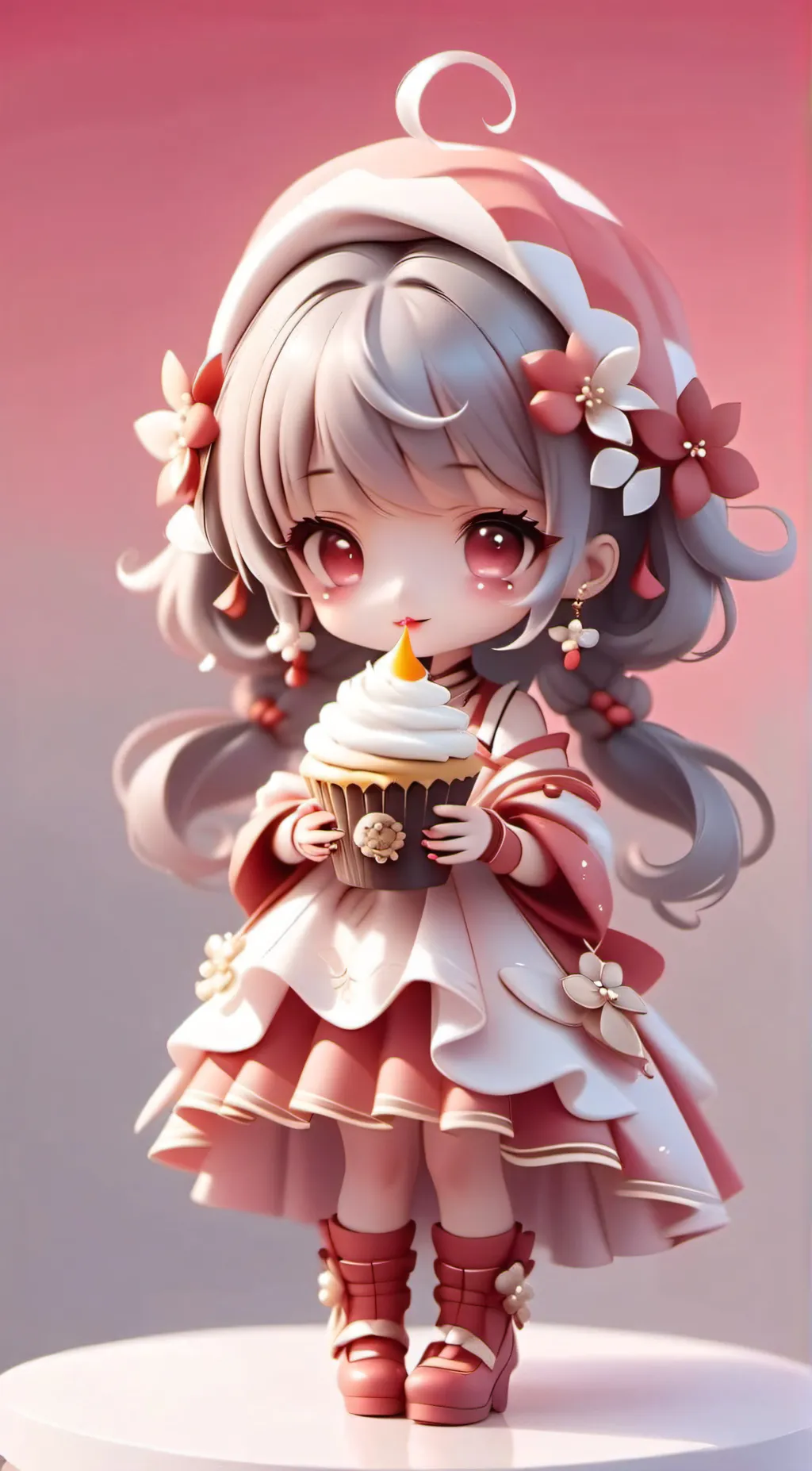 ai character: Cupcake hd background