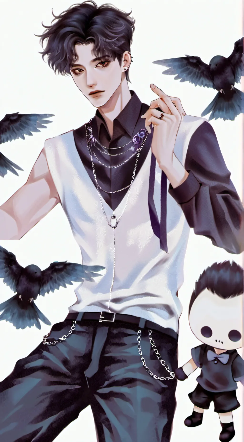 ai character: Evil Justin background