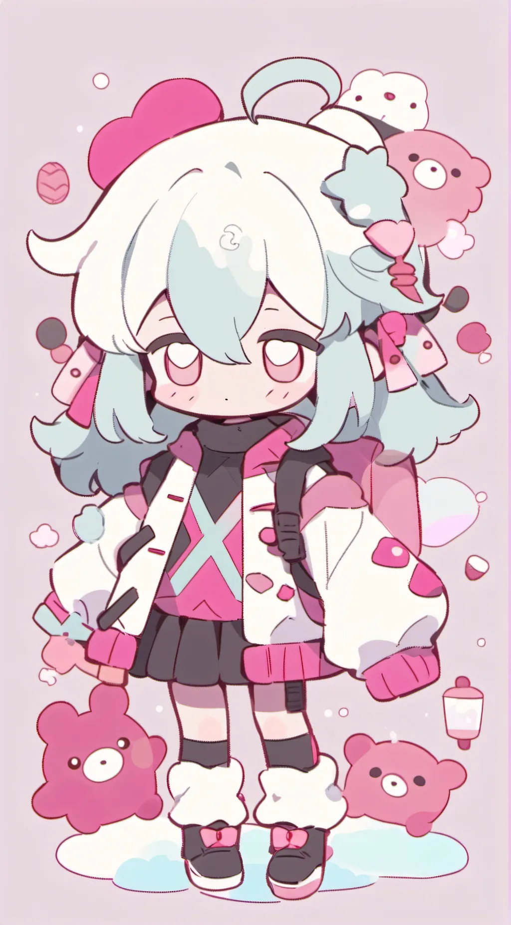 ai character: Fpe oilver background