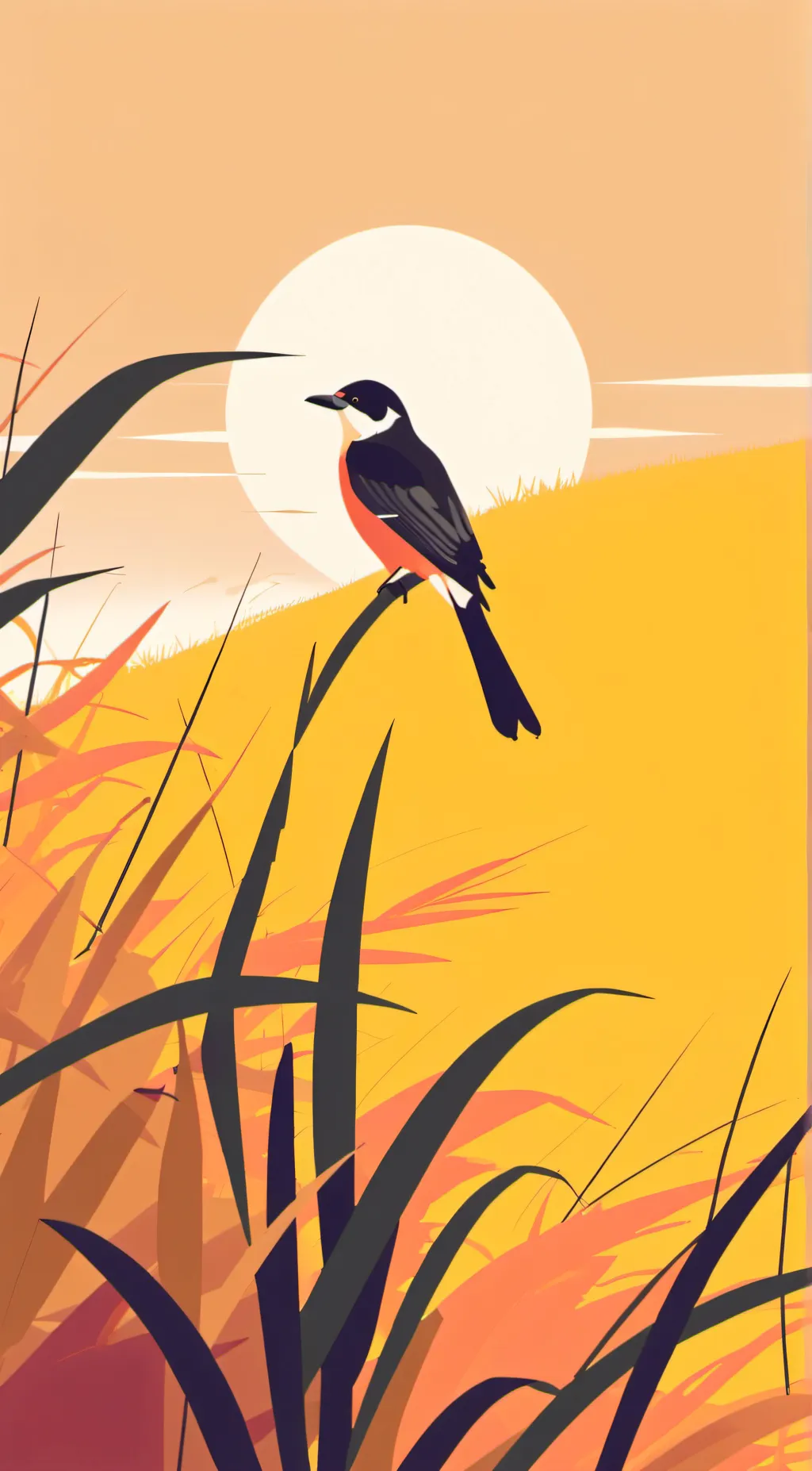 ai character: grass background