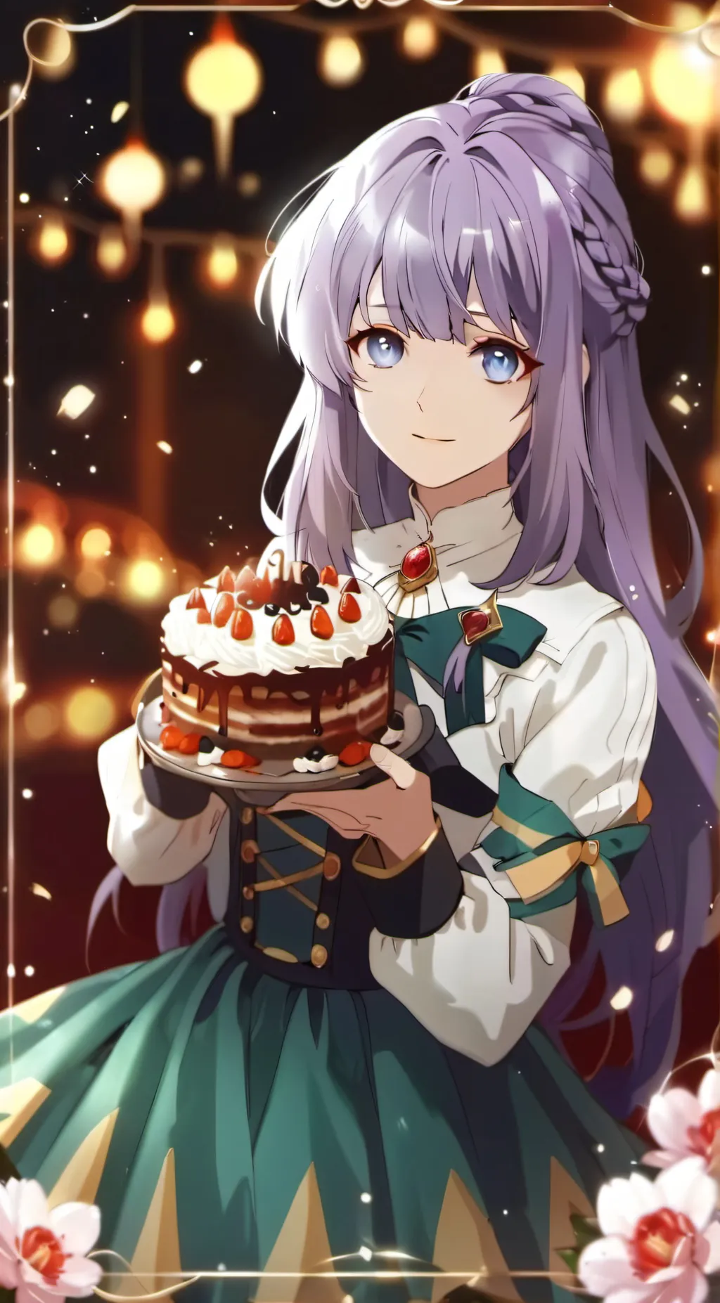 ai character: crystal background