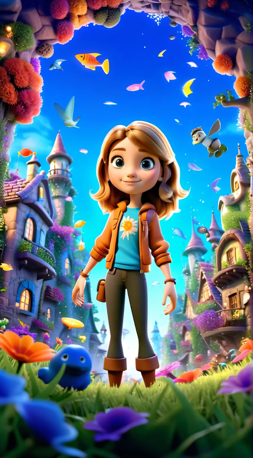 ai character: Riley Anderson  background