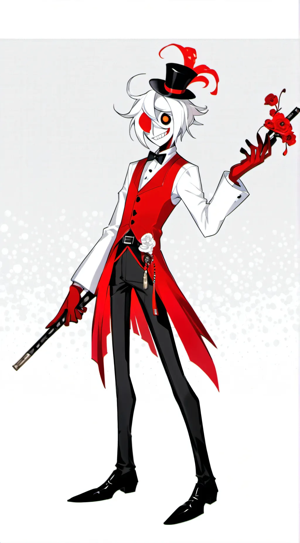 ai character: Lucifer x Alastor background