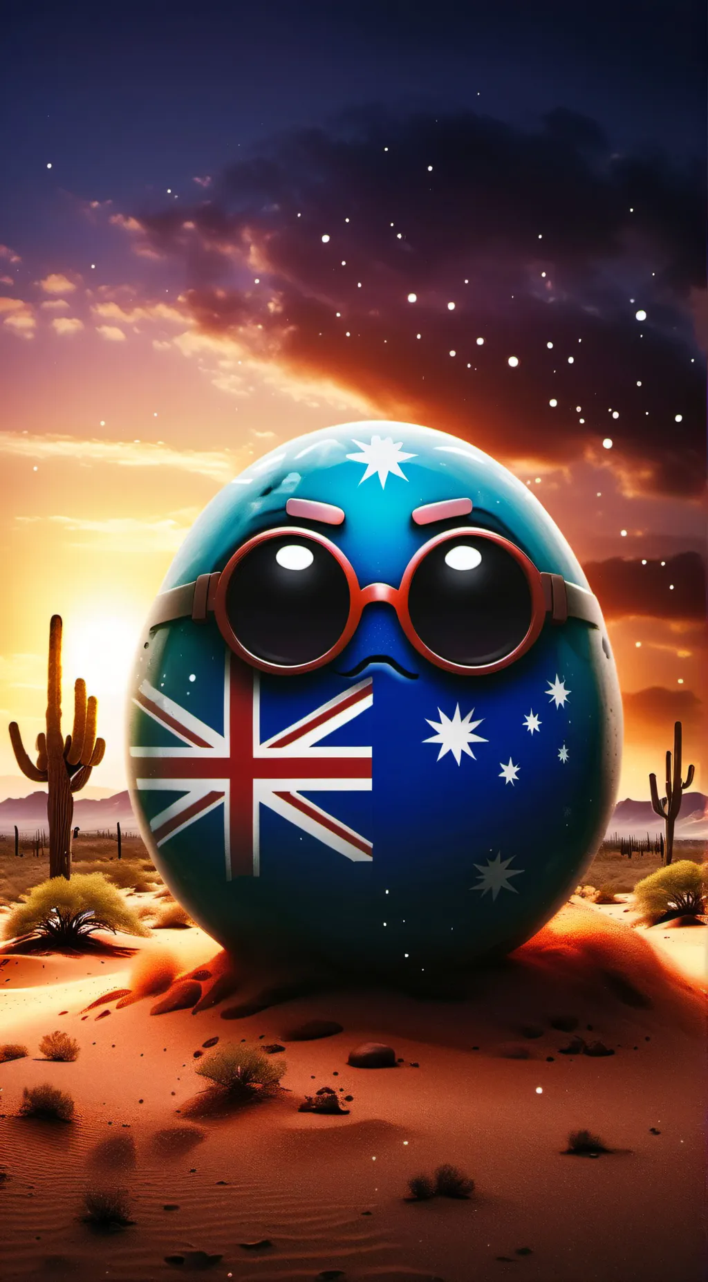 ai character: Australia country background