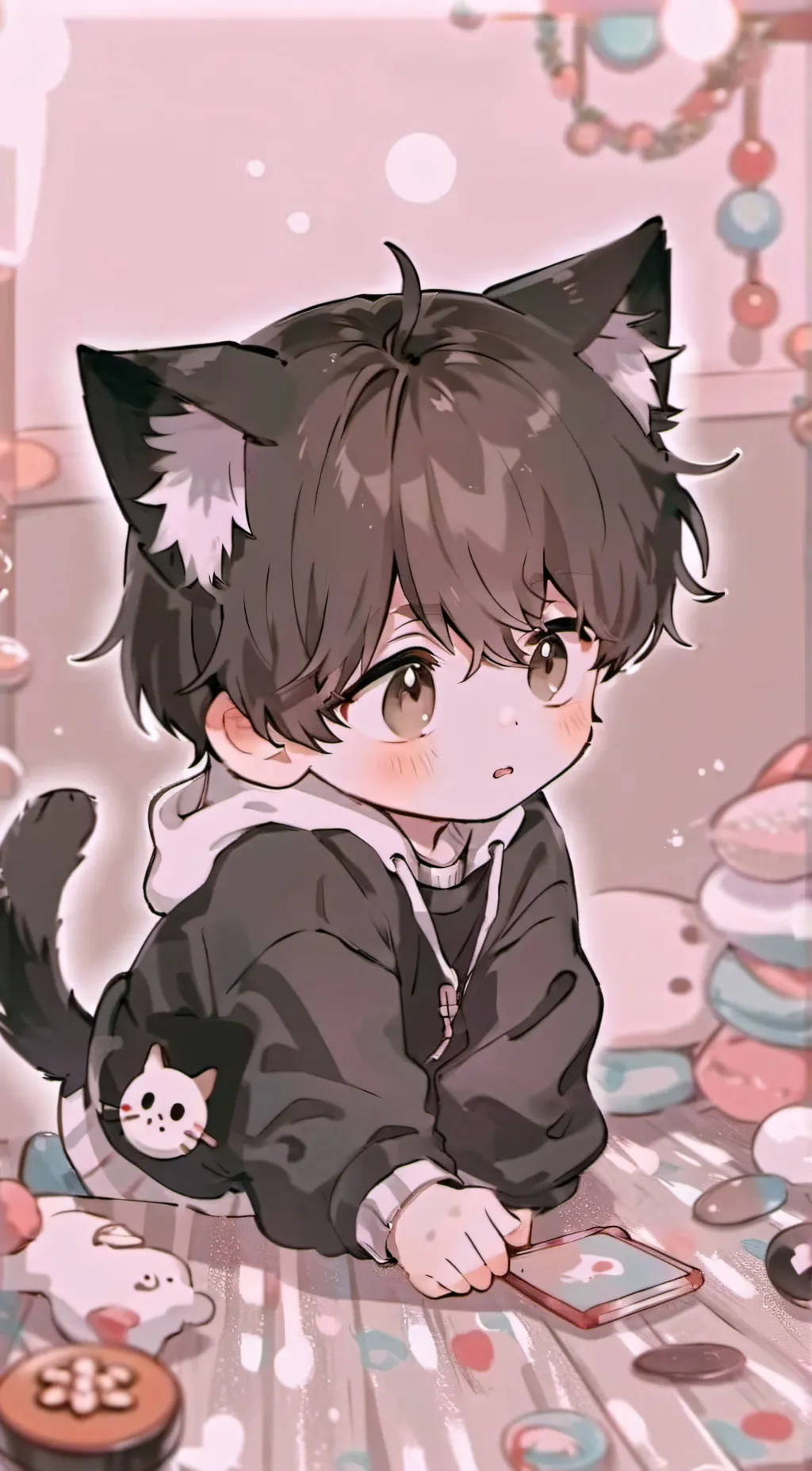 ai character: 🩷HIYAKU🌸 background