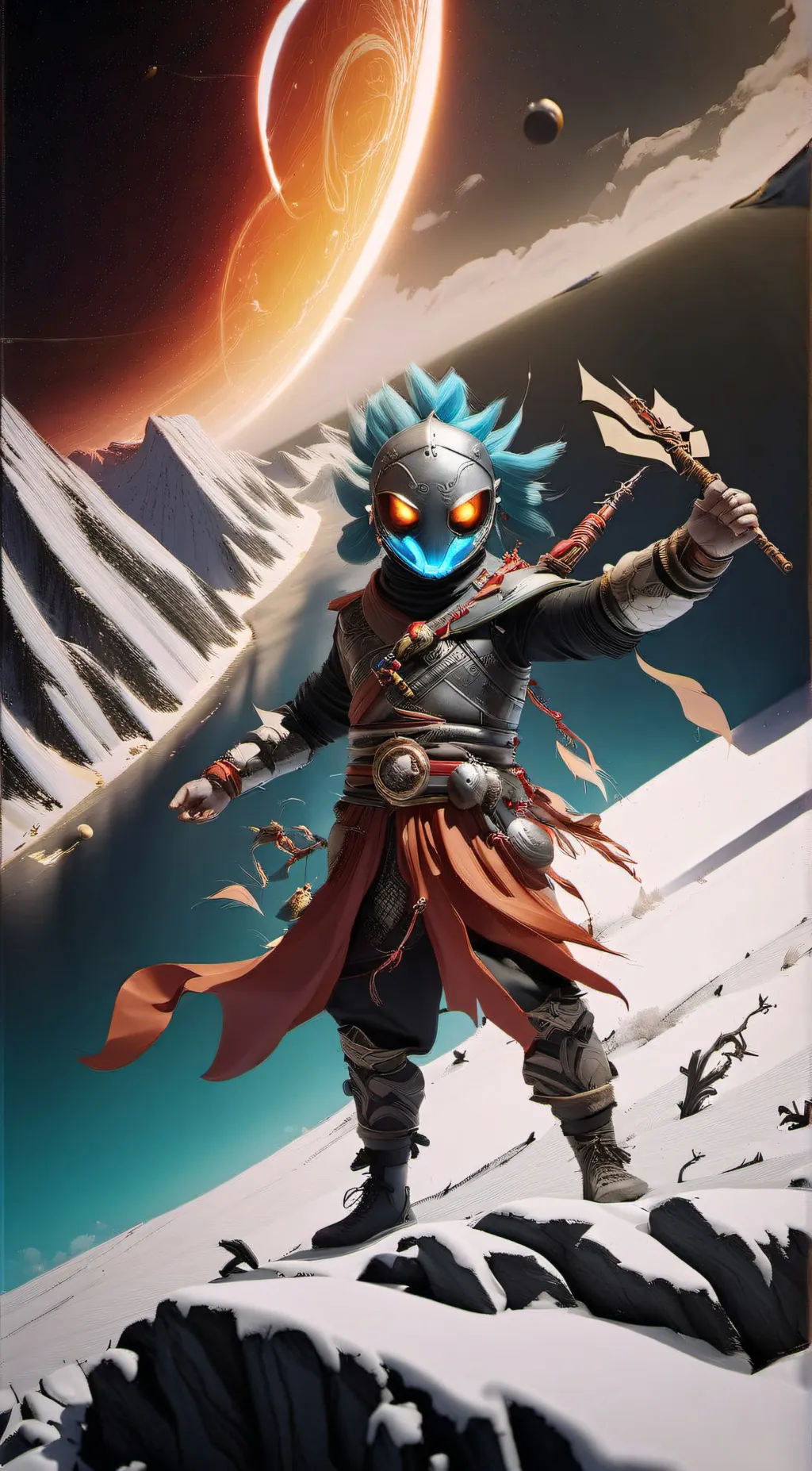 ai character: diamond background