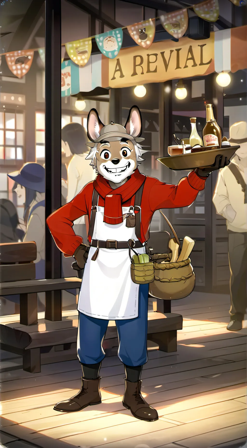 ai character: Smiling critters  background