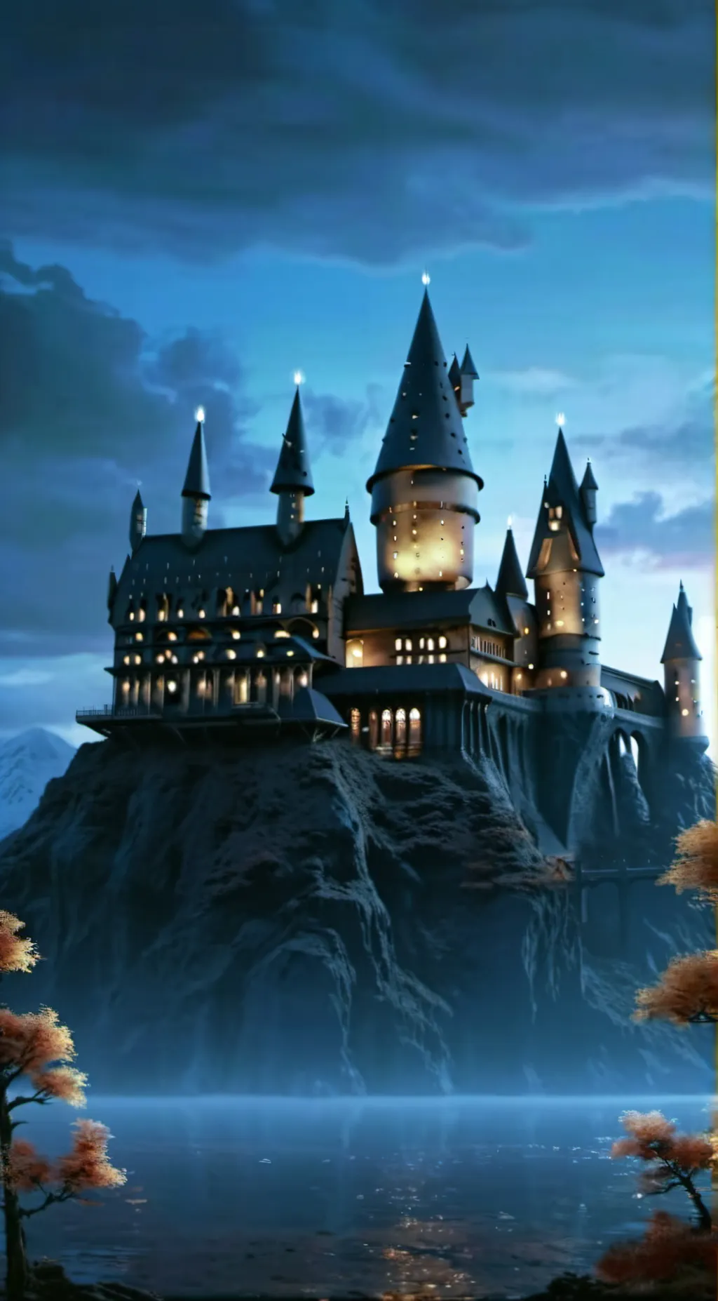 ai character: Hogwarts  background