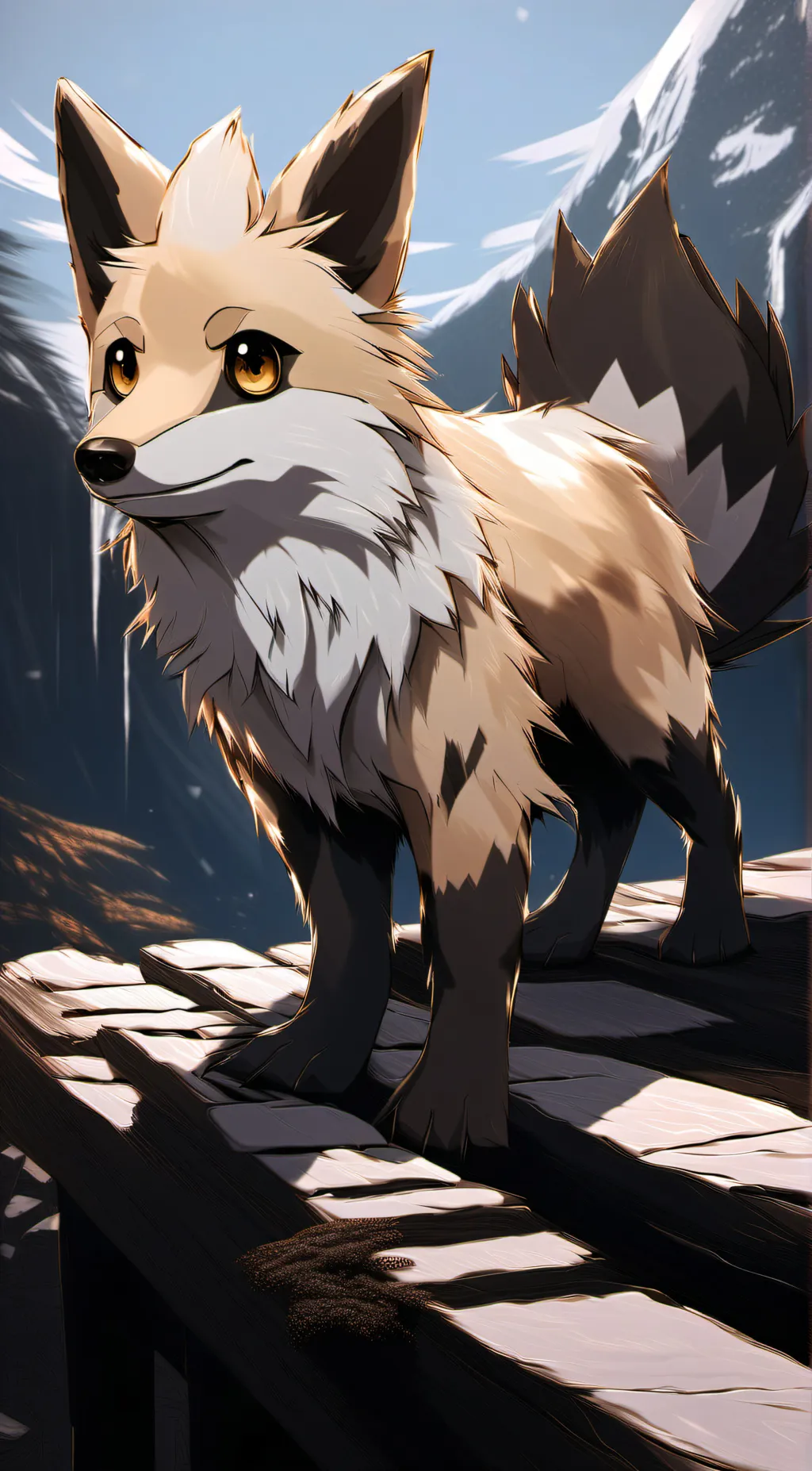 ai character: Eevee-pokemon background