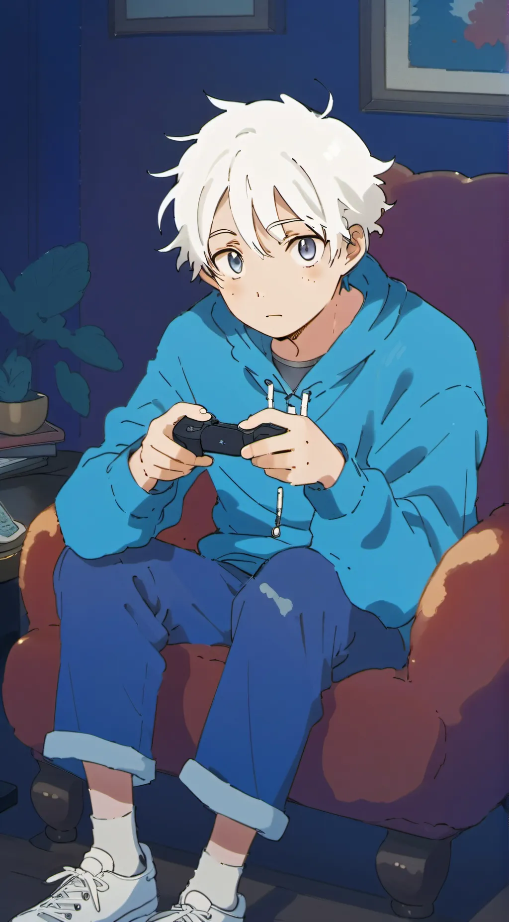 ai character: ash background