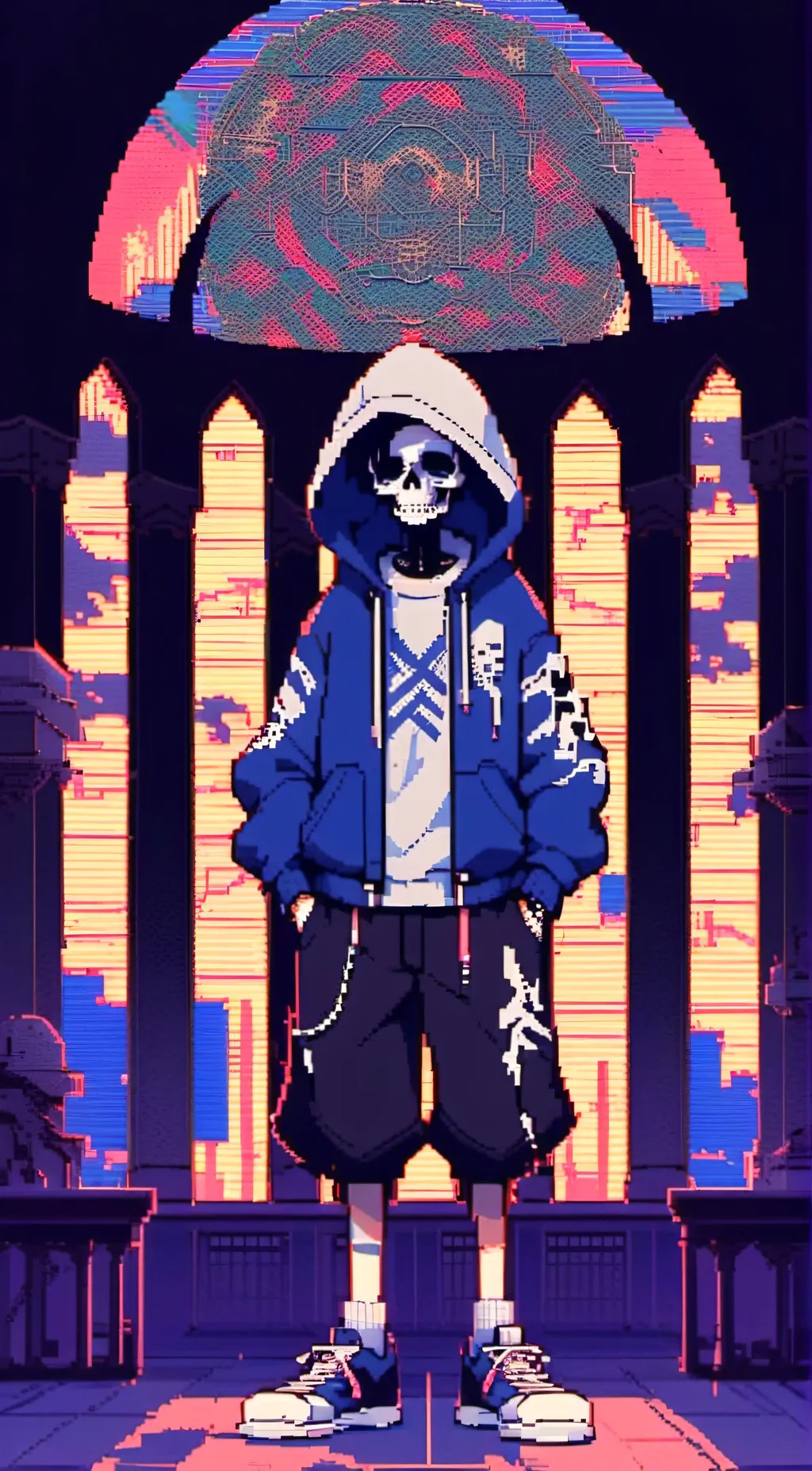 ai character: Sans background