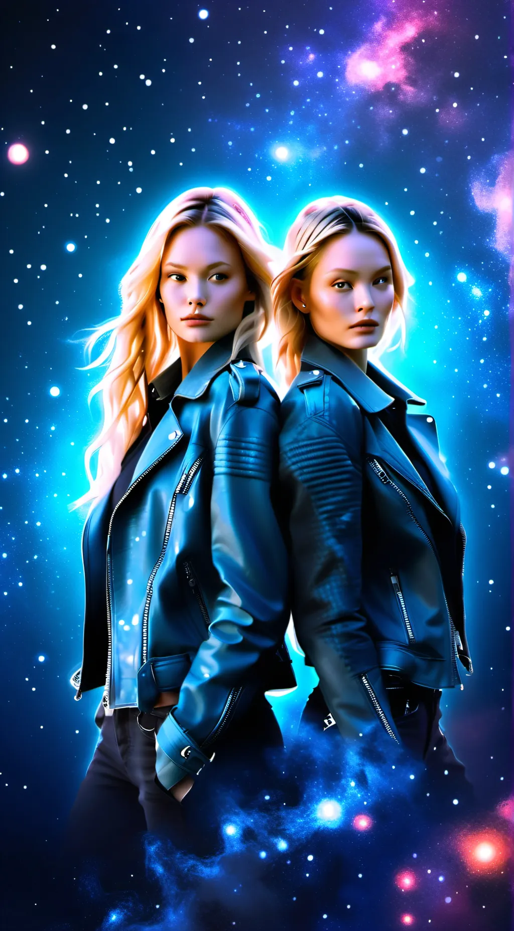 ai character: midnight+moonlight background