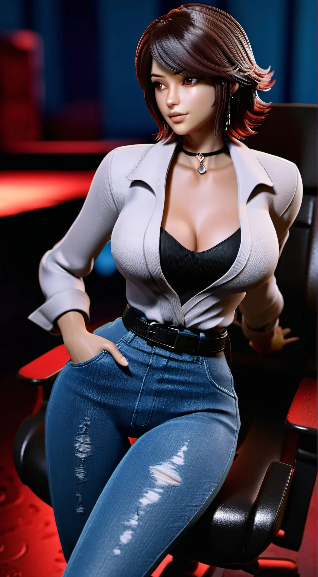 ai character: Jennifer  background