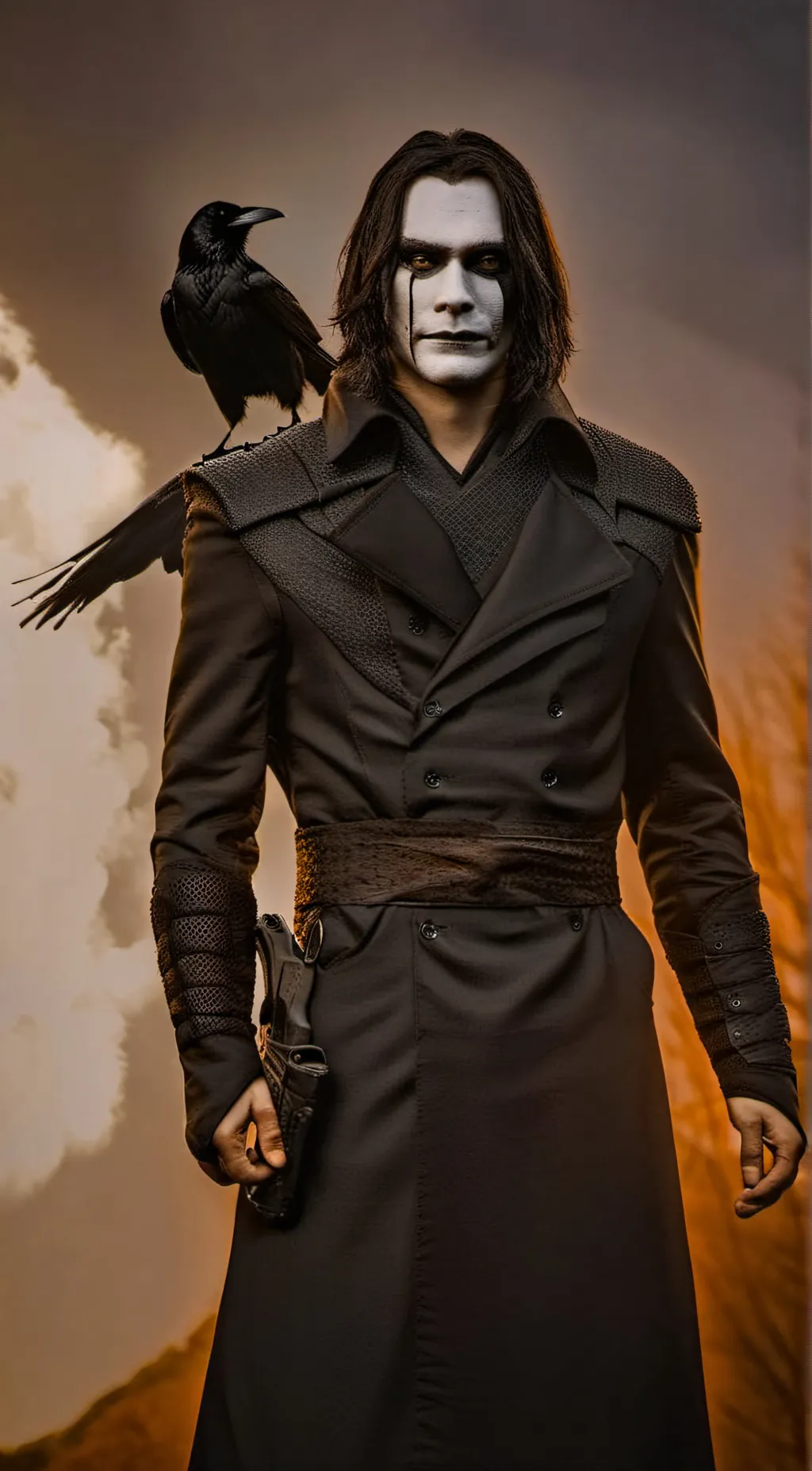 ai character: The Crow background