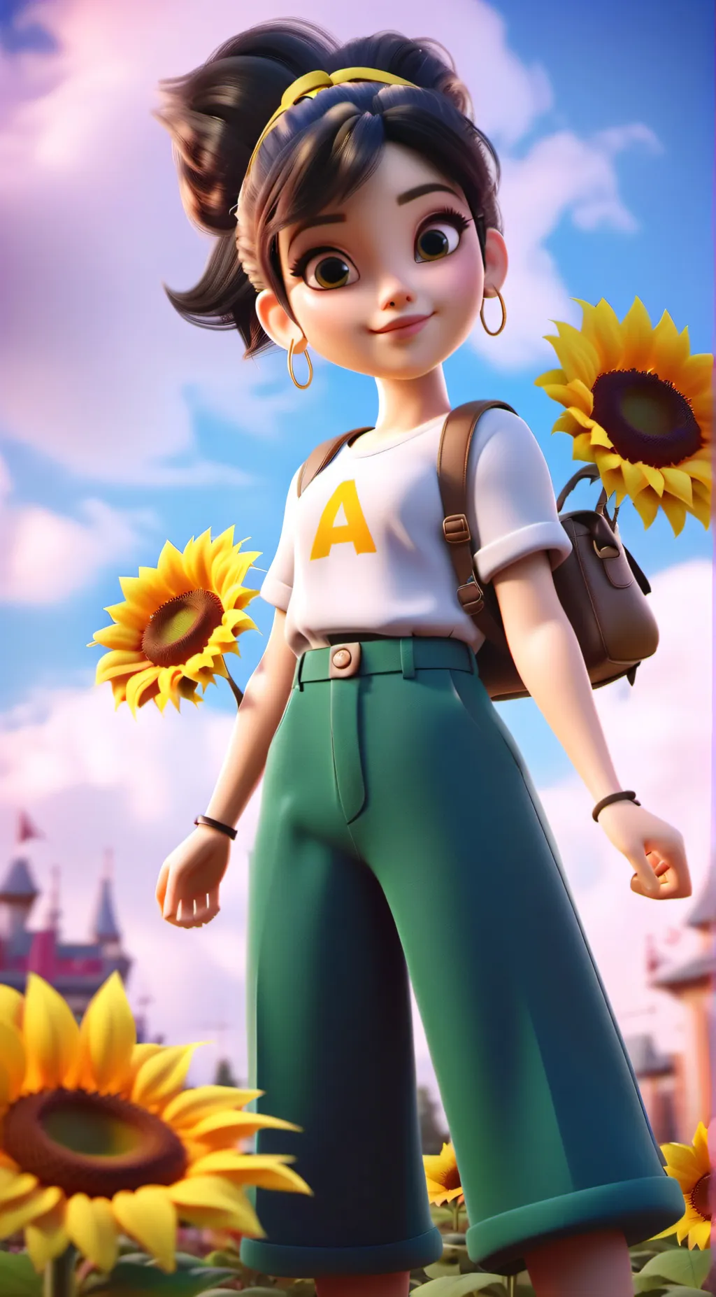 ai character: Sunny background