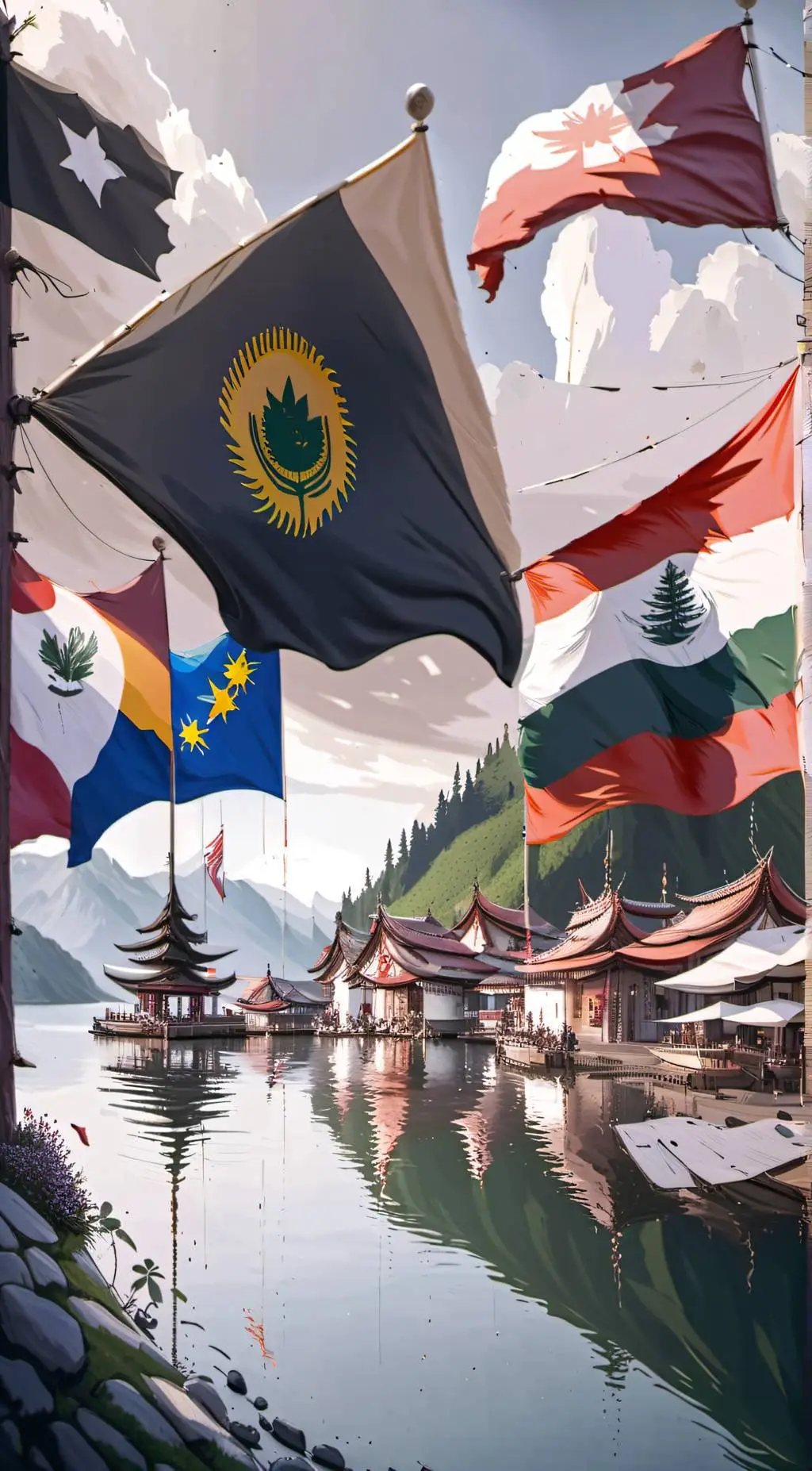 ai character: Countryhuman World background