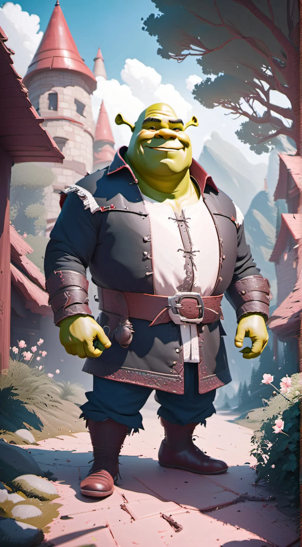 ai character: Shrek is love!! background