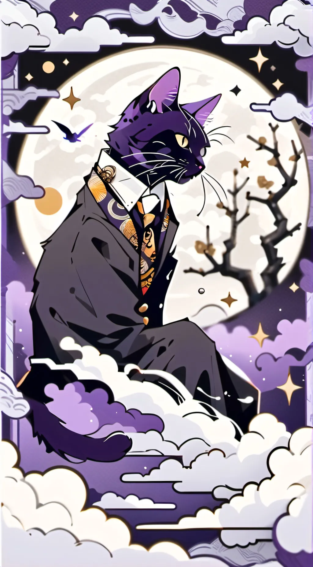 ai character: cat nap  background