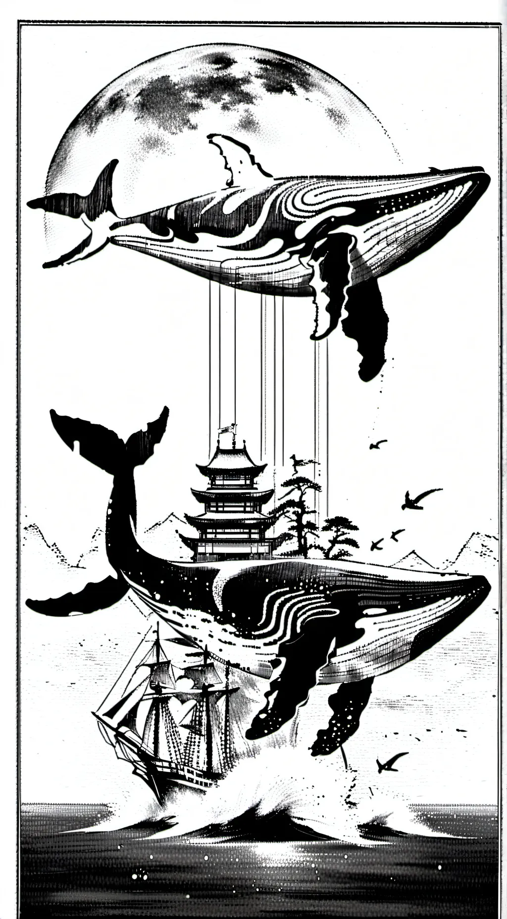 ai character: Countryhumanwhales background