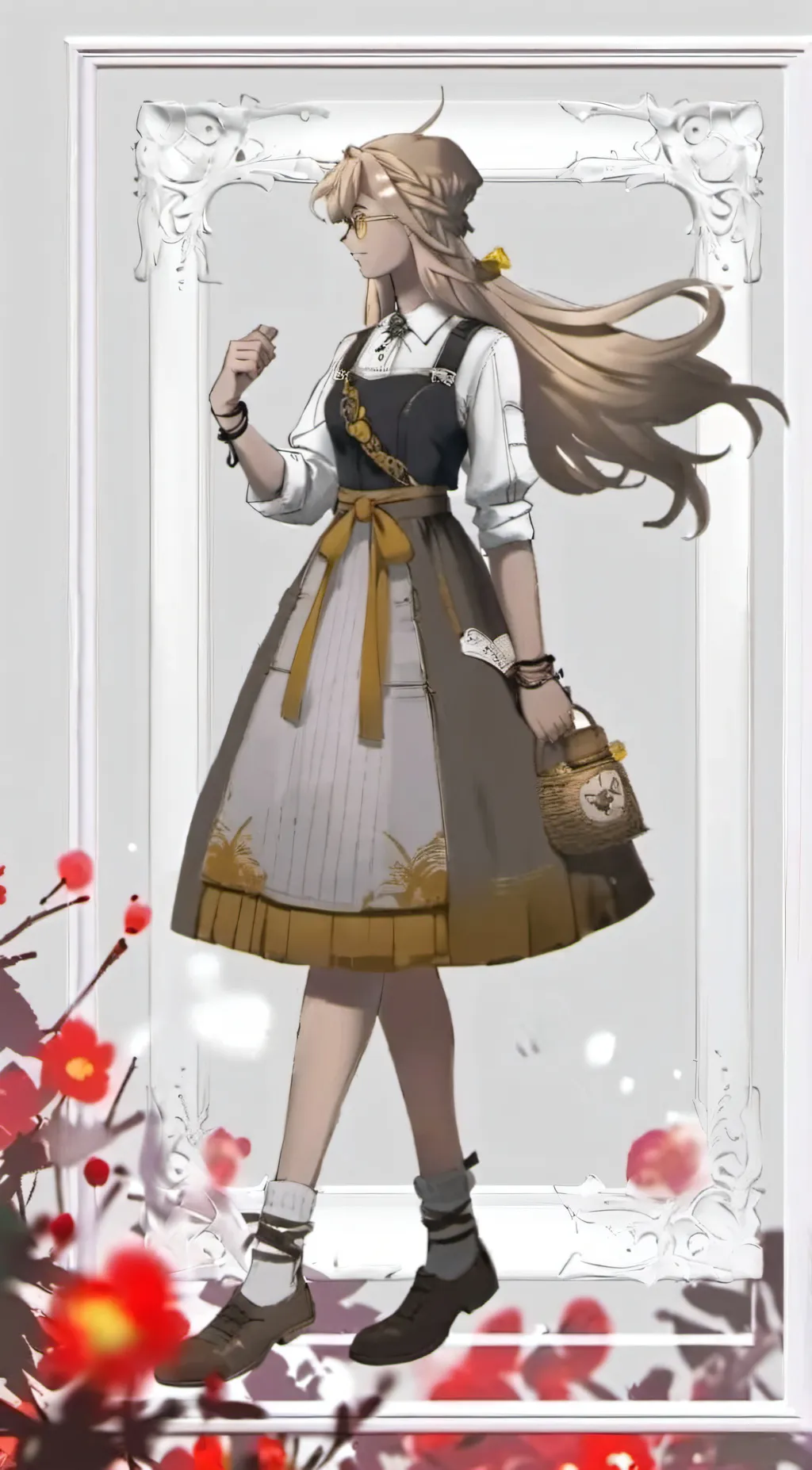 ai character: Calm meditation background