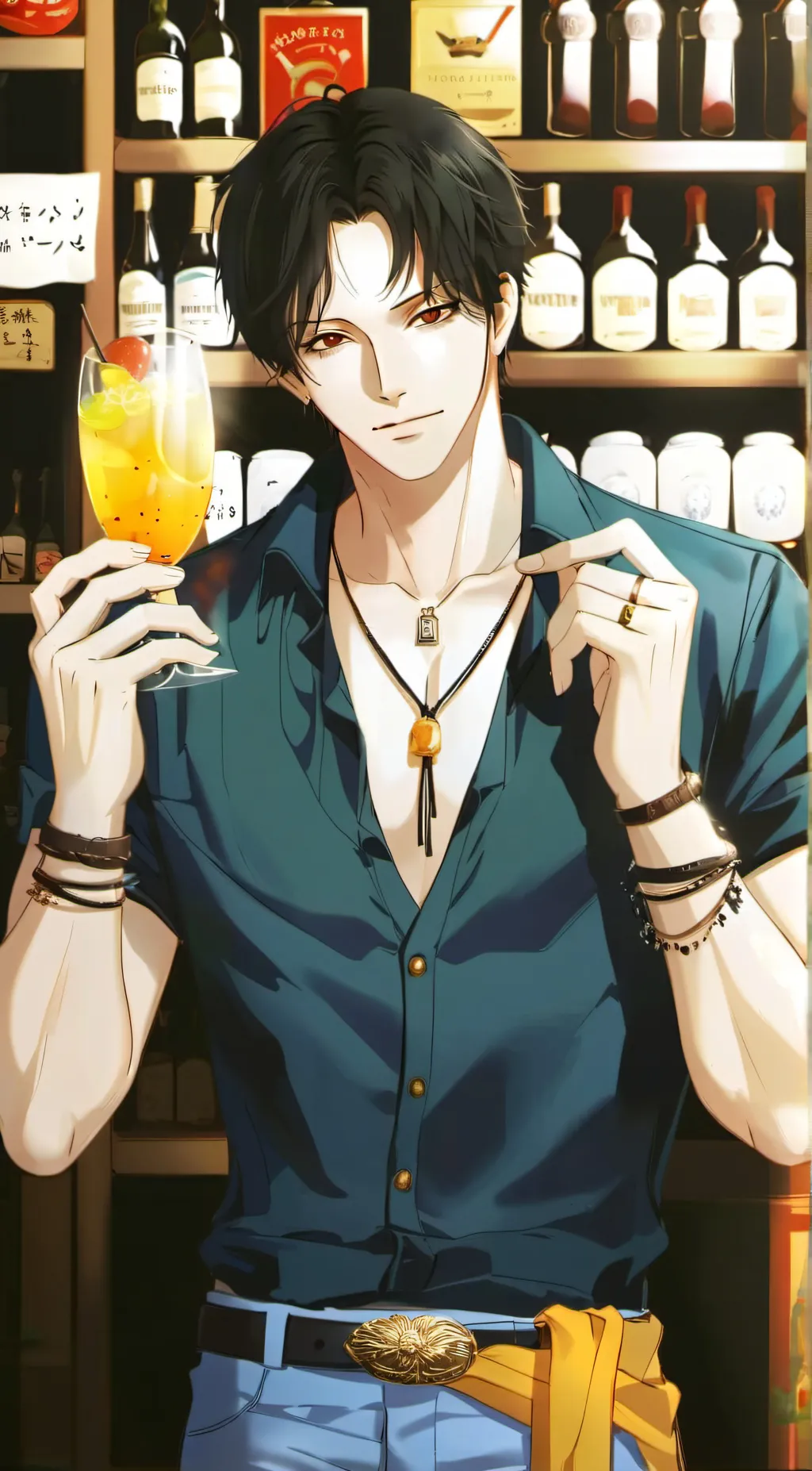 ai character: zoro background