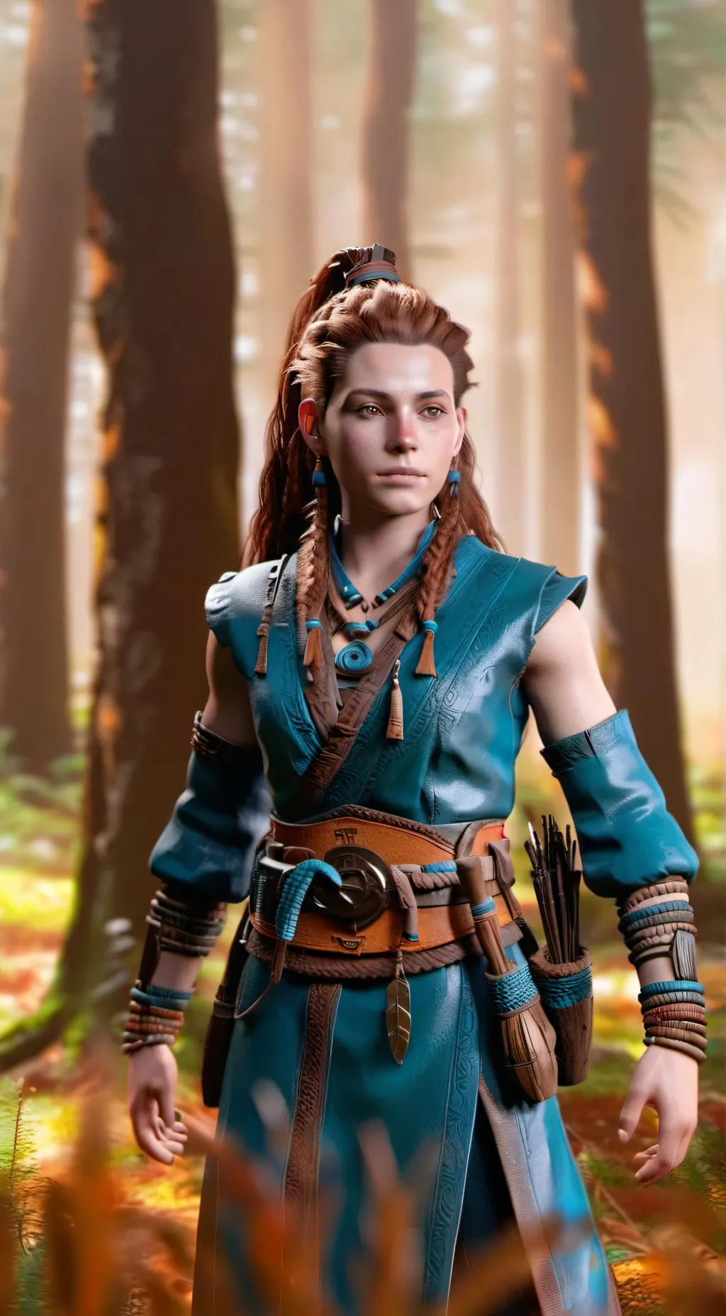 ai character: Aloy background