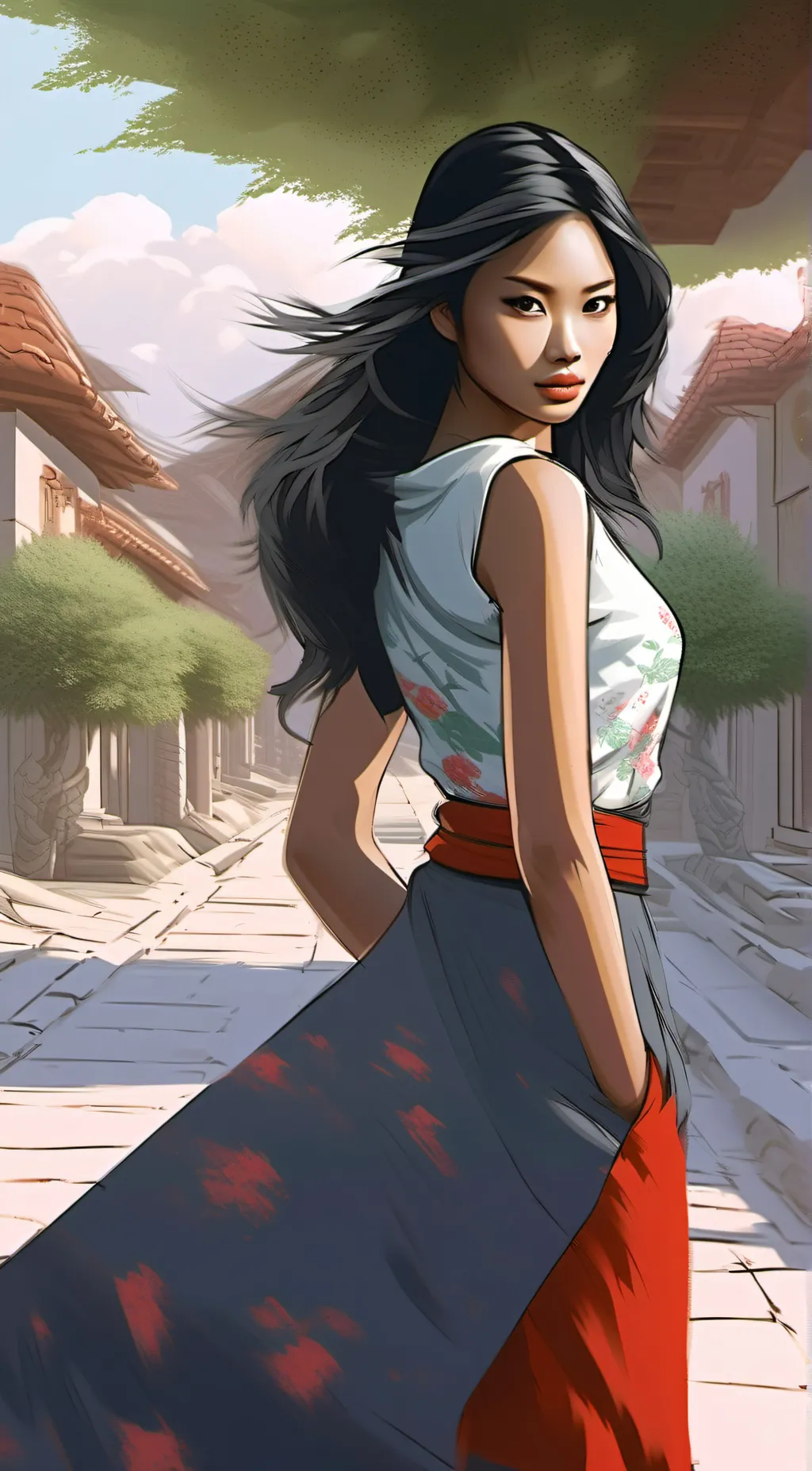 ai character: Victoria background