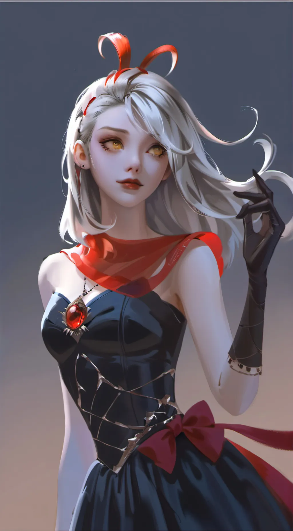 ai character: Hazbin exterminati background