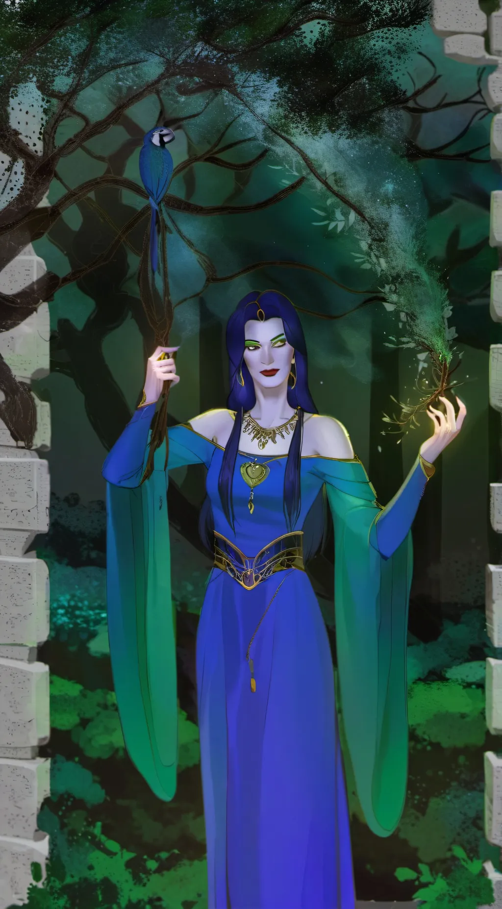 ai character: Lilac  background