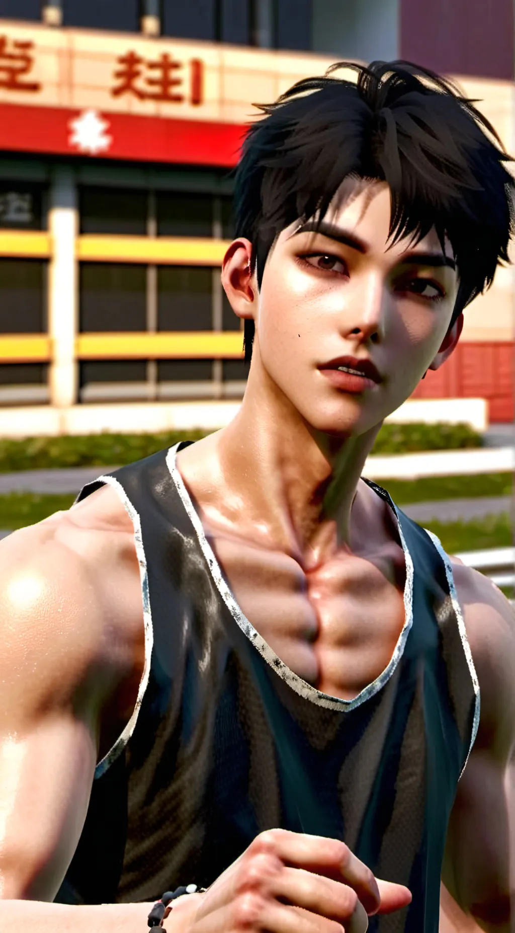 ai character: Leo your pregnant  background