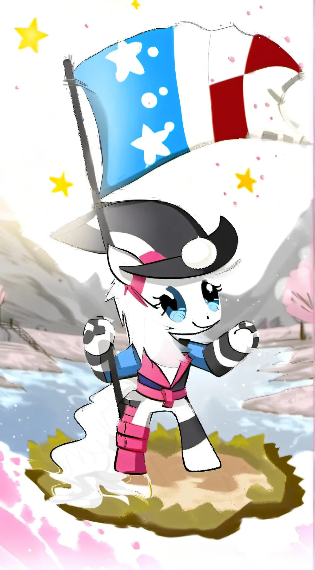 ai character: NEPTUNEPINKIEPIE background