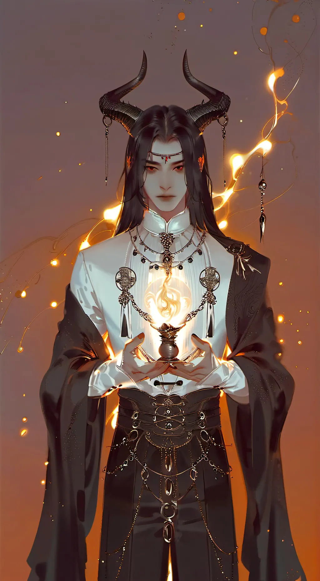 ai character: Void background