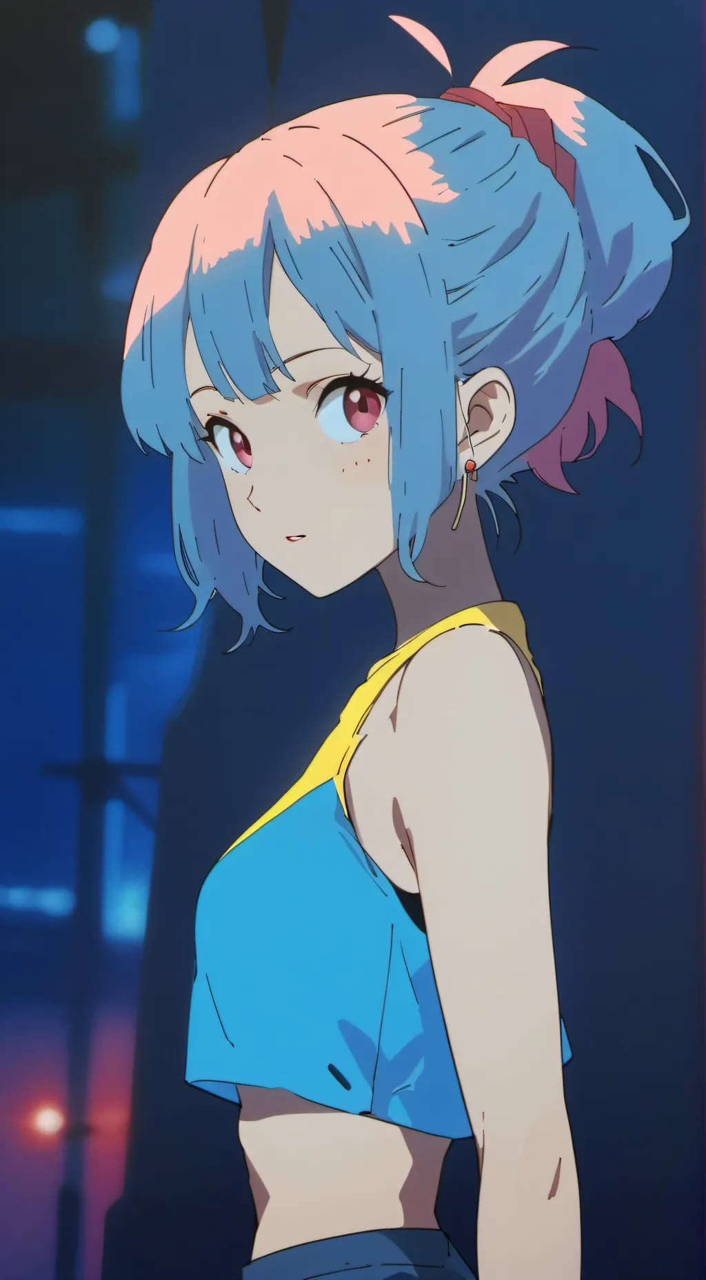 ai character: Ashley  background