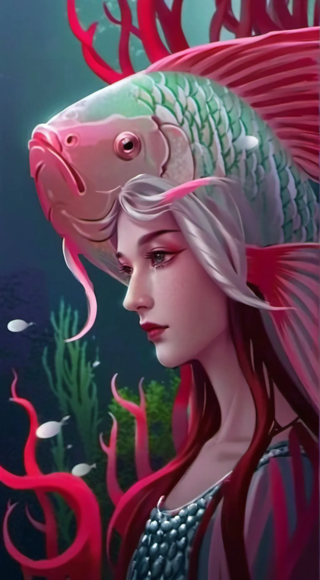 ai character: Angie (Shark Tale) background