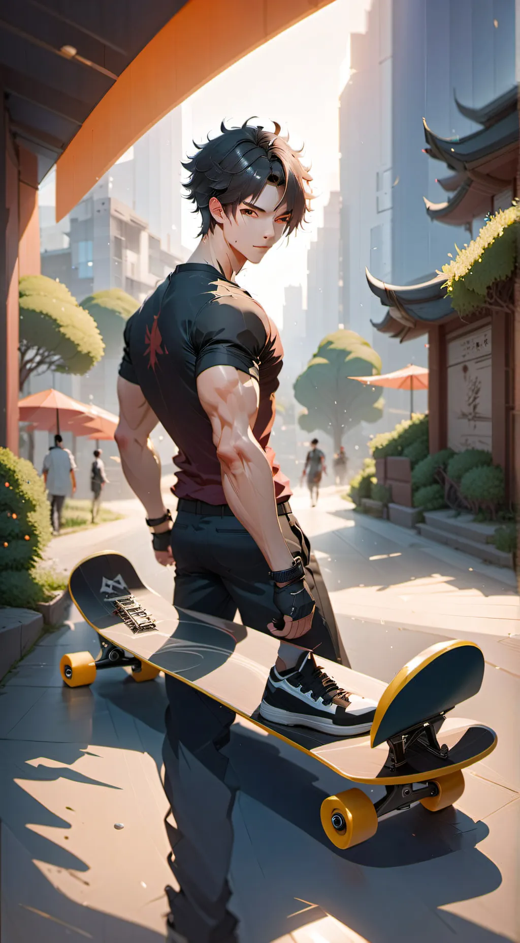 ai character: Zach background