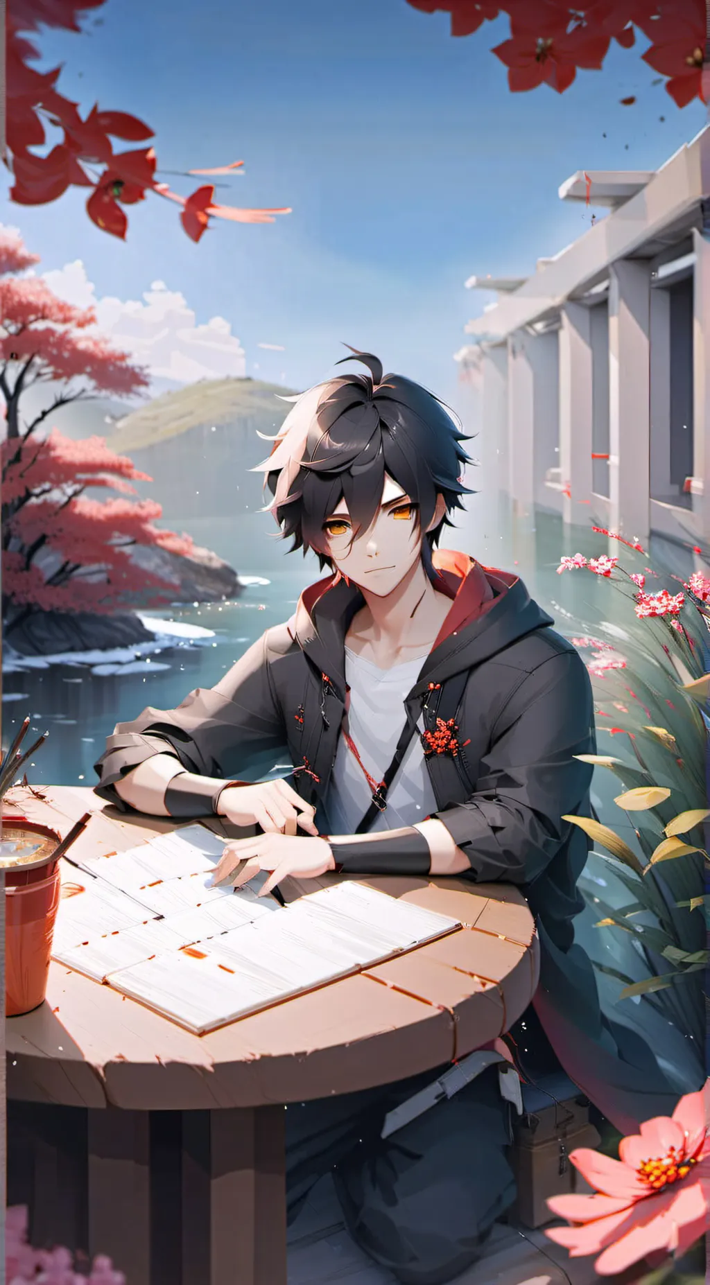 ai character: Zachary  background