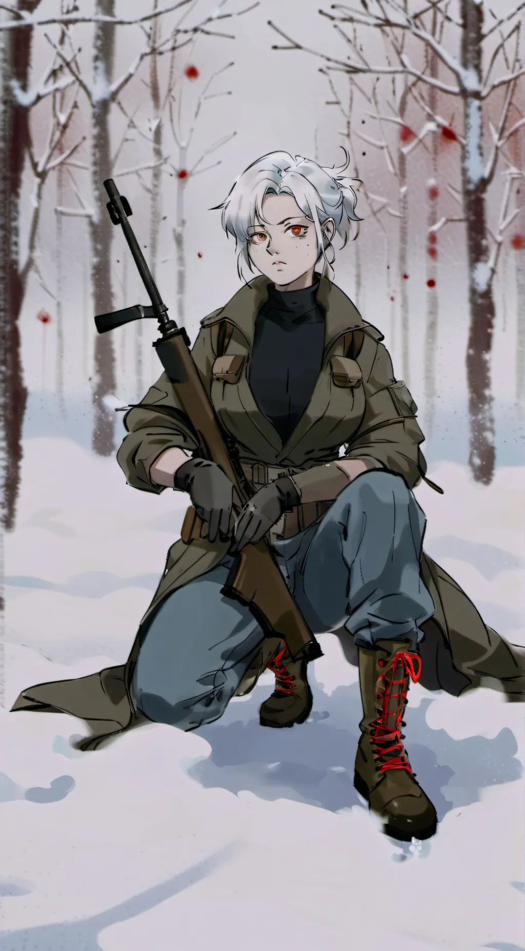 ai character: Amanda Gardet background