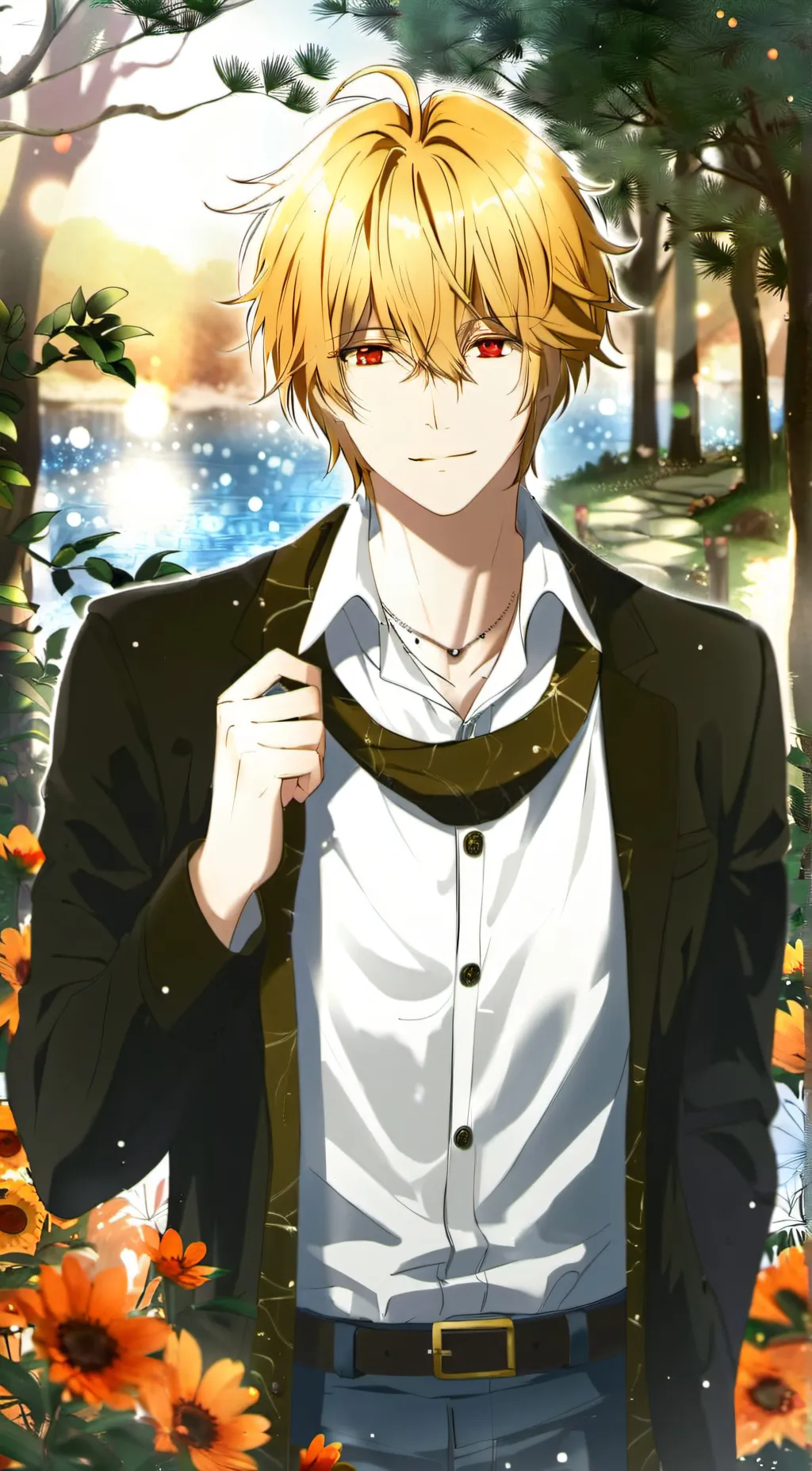 ai character: Katsuki bakugo  background