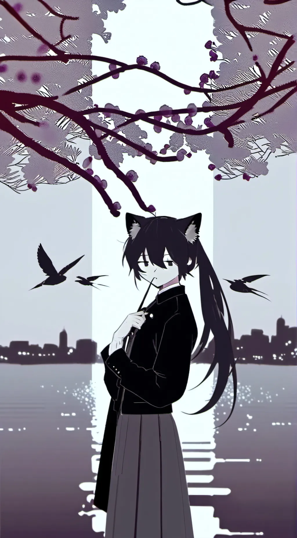 ai character: miss circbloomie  background