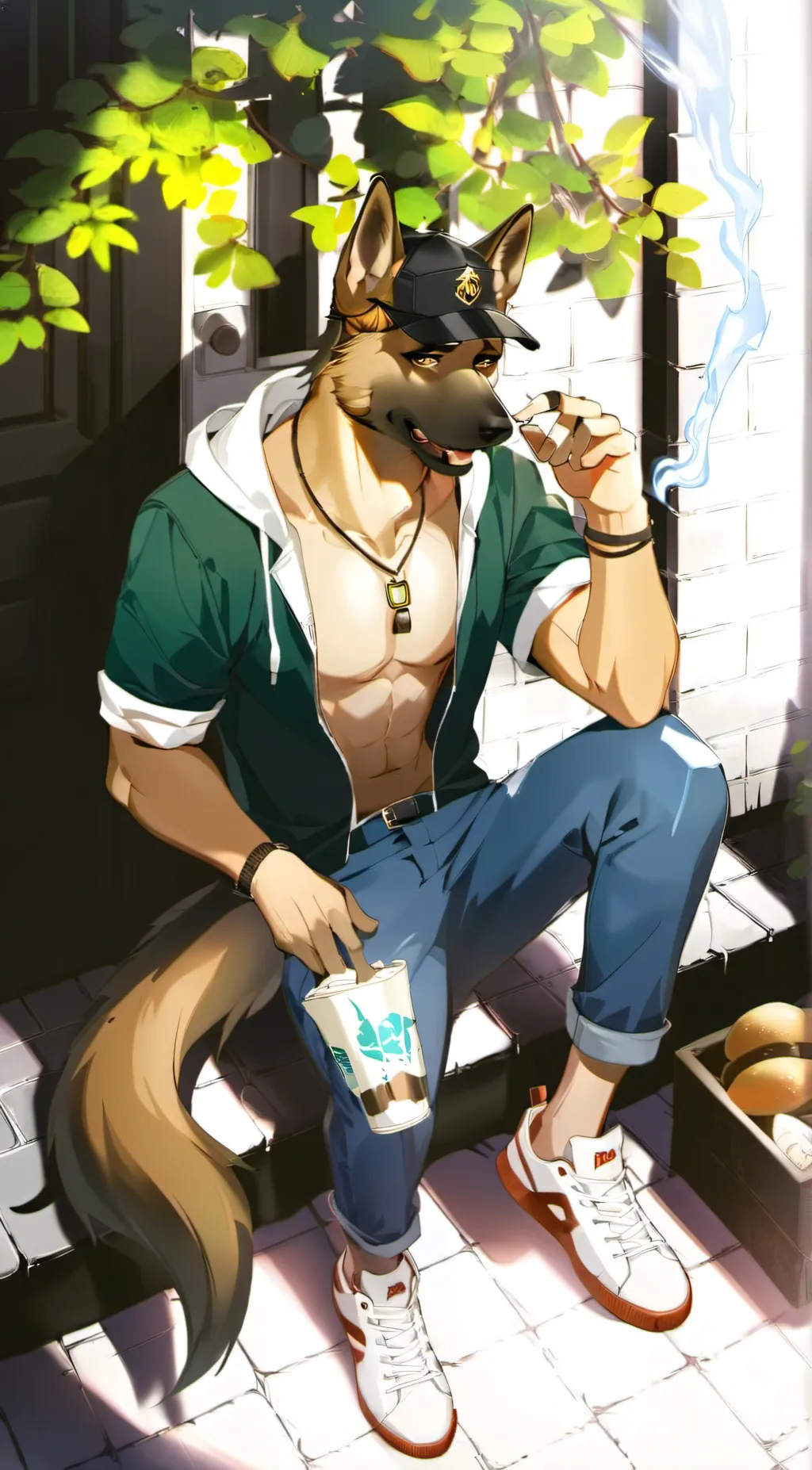 ai character: rusty  background