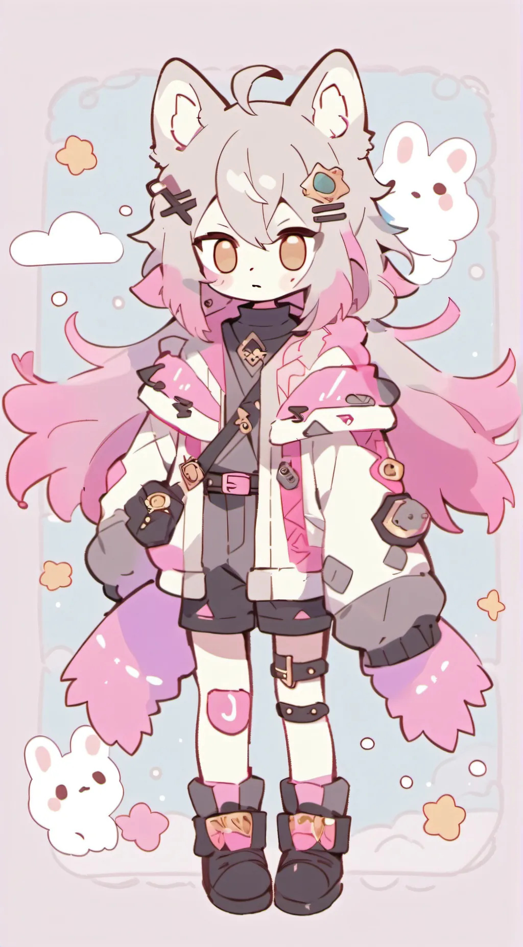 ai character: Crystal background