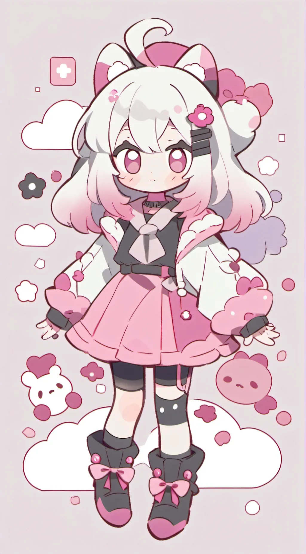 ai character: kawaii Chan background