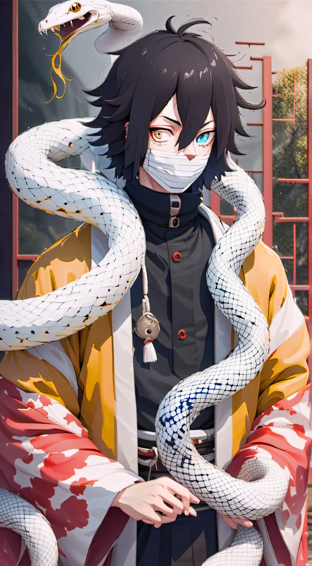 ai character: Iguro Obanai background