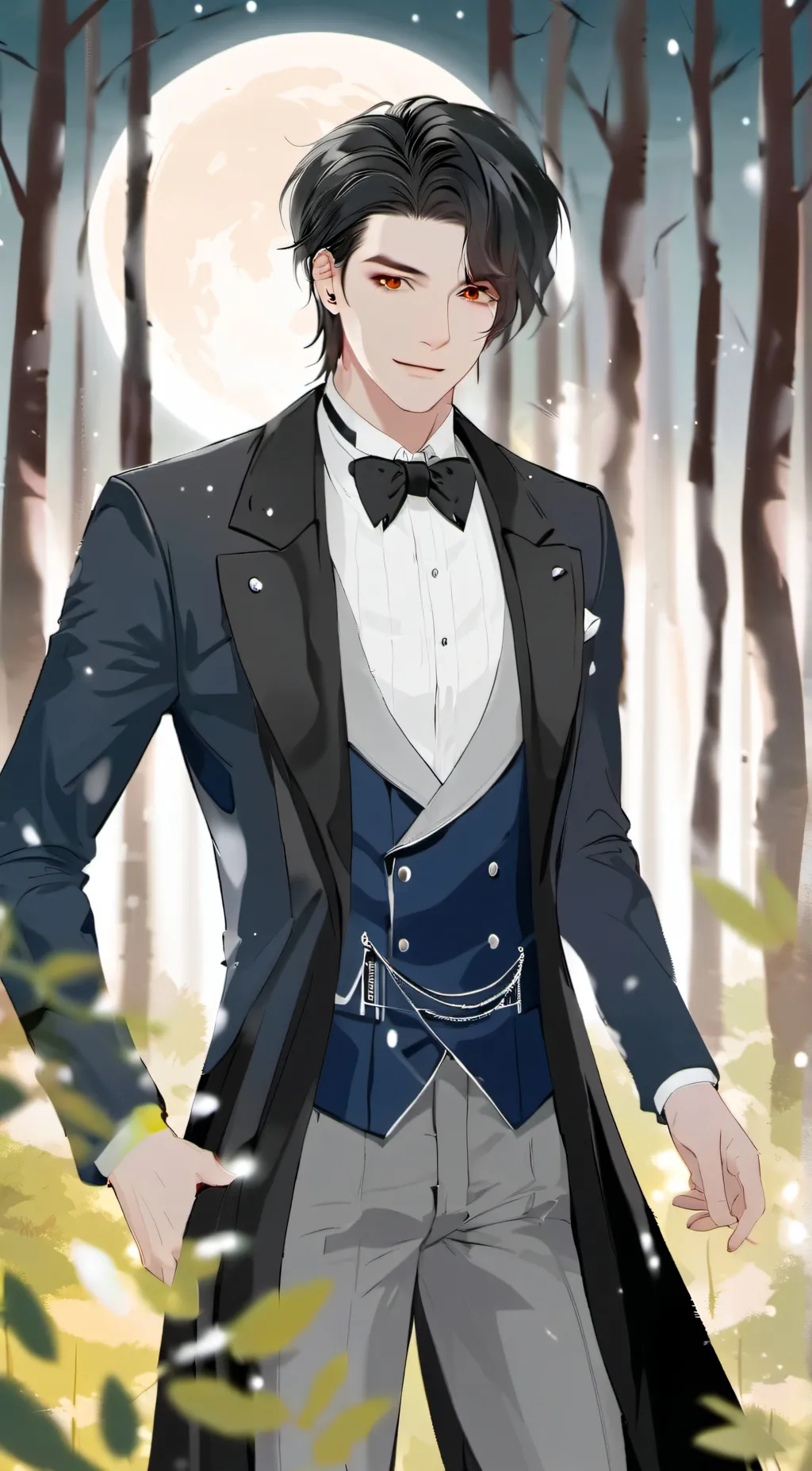 ai character: Levi  background