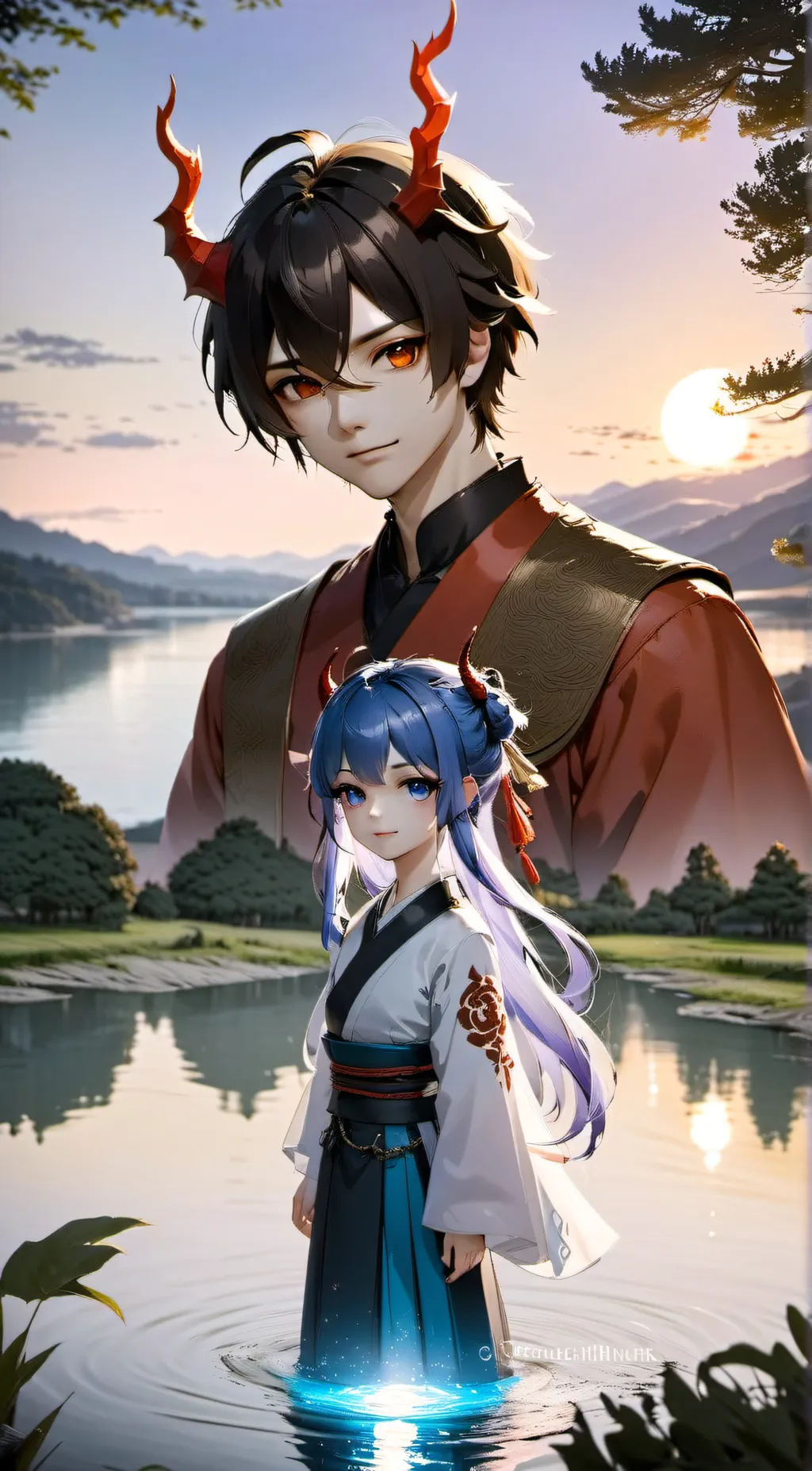 ai character: Kitano & Kita background