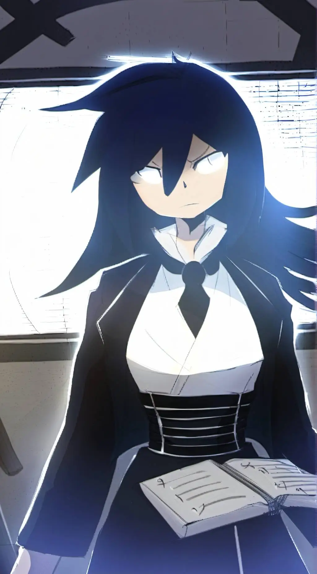 ai character: Miss Circle background