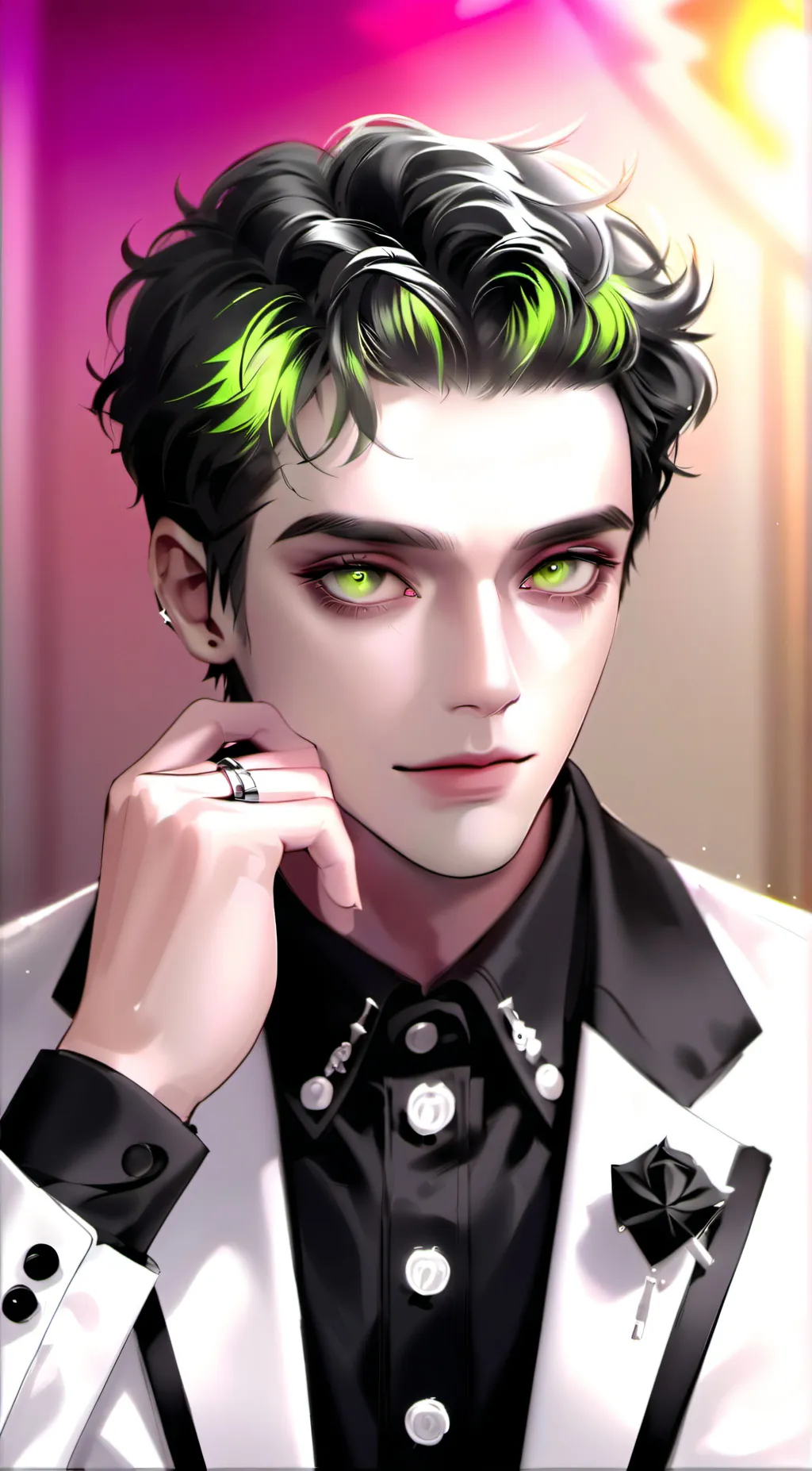 ai character: Beetlejuice background