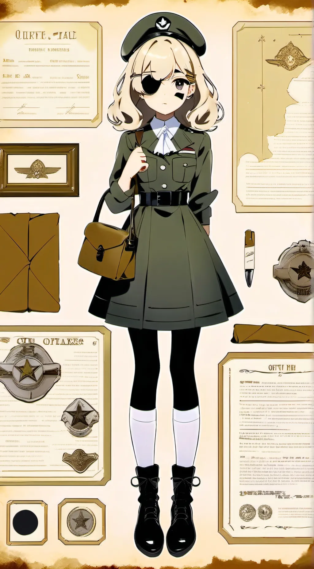 ai character: Evelyn background