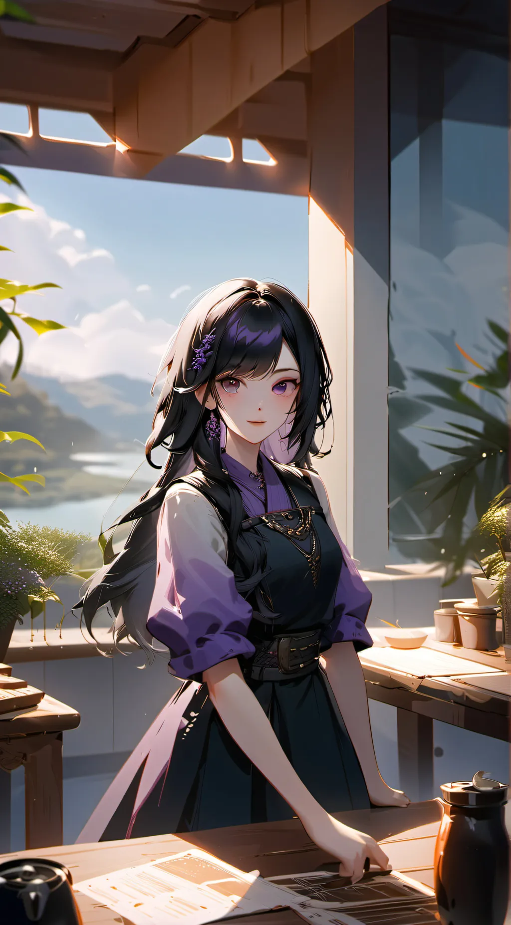 ai character: Irina Sakurawa background